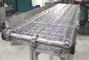 Stainless Wire Mesh Cooling Conveyor Stainless Wire Mesh Cooling Conveyor